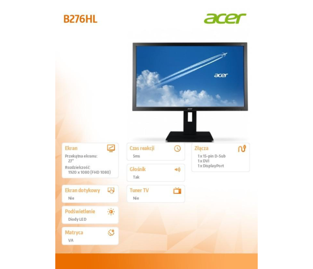 Acer B276HLCBMDPRX czarny - 322148 - zdjęcie 7